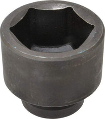 Proto - 1" Drive 2-1/2" Standard Impact Socket - 6 Points, 3-1/2" OAL - Apex Tool & Supply