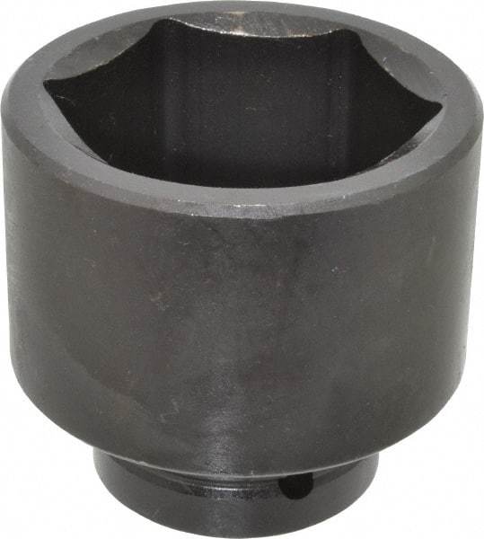 Proto - 1" Drive 3" Standard Impact Socket - 6 Points, 4" OAL - Apex Tool & Supply