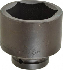 Proto - 1" Drive 3-1/8" Standard Impact Socket - 6 Points, 4-1/16" OAL - Apex Tool & Supply