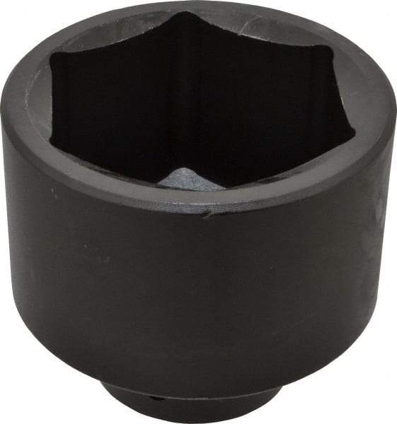 Proto - 1" Drive 3-1/2" Standard Impact Socket - 6 Points, 4-1/2" OAL - Apex Tool & Supply