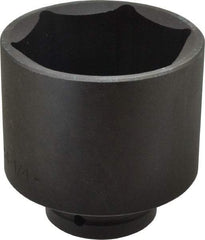 Proto - 1" Drive 4-1/4" Standard Impact Socket - 6 Points, 5-1/2" OAL - Apex Tool & Supply
