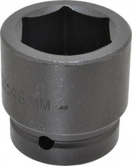 Proto - 1" Drive 46mm Standard Impact Socket - 6 Points, 2-51/64" OAL - Apex Tool & Supply