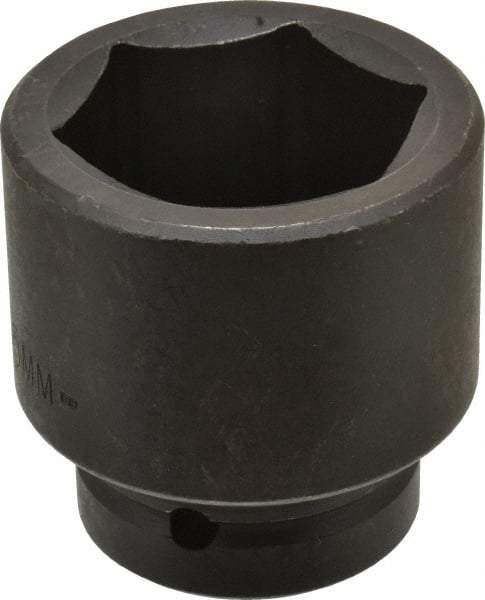 Proto - 1" Drive 55mm Standard Impact Socket - 6 Points, 3-7/64" OAL - Apex Tool & Supply