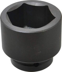 Proto - 1" Drive 65mm Standard Impact Socket - 6 Points, 3-1/2" OAL - Apex Tool & Supply