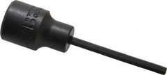 Proto - 3/8" Drive, 1/8" Impact Hex Bit Socket - 1-5/8" Bit Length, 2-23/32" OAL - Apex Tool & Supply