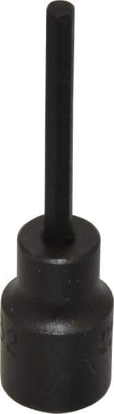 Proto - 3/8" Drive, 5/32" Impact Hex Bit Socket - 1-5/8" Bit Length, 2-23/32" OAL - Apex Tool & Supply
