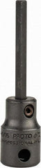 Proto - 3/8" Drive, 3/16" Impact Hex Bit Socket - 1-5/8" Bit Length, 2-23/32" OAL - Apex Tool & Supply