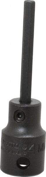 Proto - 3/8" Drive, 4mm Impact Hex Bit Socket - 2-23/32" OAL - Apex Tool & Supply