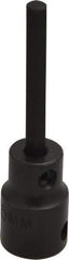 Proto - 3/8" Drive, 5mm Impact Hex Bit Socket - 2-23/32" OAL - Apex Tool & Supply