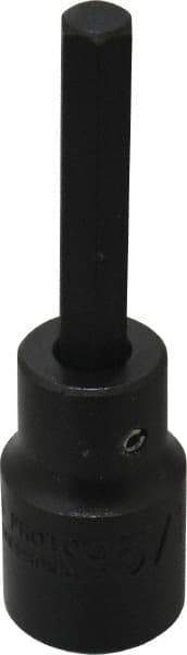 Proto - 1/2" Drive, 5/16" Impact Hex Bit Socket - 1-3/4" Bit Length, 3-1/4" OAL - Apex Tool & Supply