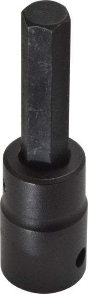Proto - 1/2" Drive, 7/16" Impact Hex Bit Socket - 1-3/4" Bit Length, 3-1/4" OAL - Apex Tool & Supply