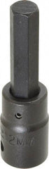 Proto - 1/2" Drive, 12mm Impact Hex Bit Socket - 3-1/4" OAL - Apex Tool & Supply