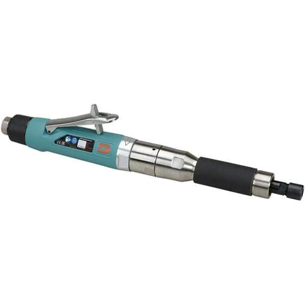 Dynabrade - 1/4" Collet, Straight Handle, Air Extended Length Die Grinder - 20,000 RPM, Rear Exhaust, 44 CFM, 1 hp, 90 psi, 3/8 NPT Inlet - Apex Tool & Supply