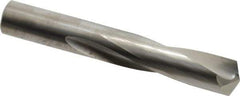Atrax - 5/8" 135° Spiral Flute Solid Carbide Screw Machine Drill Bit - Bright Finish, Right Hand Cut, 2-3/4" Flute Length, 4-1/4" OAL, Split Point, Straight Shank - Apex Tool & Supply
