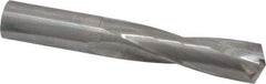Atrax - 3/4" 135° Spiral Flute Solid Carbide Screw Machine Drill Bit - Bright Finish, Right Hand Cut, 3-1/8" Flute Length, 5" OAL, Split Point, Straight Shank - Apex Tool & Supply