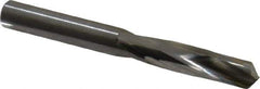 Atrax - 0.295" 135° Spiral Flute Solid Carbide Screw Machine Drill Bit - Bright Finish, Right Hand Cut, 1-9/16" Flute Length, 2-3/4" OAL, Split Point, Straight Shank - Apex Tool & Supply