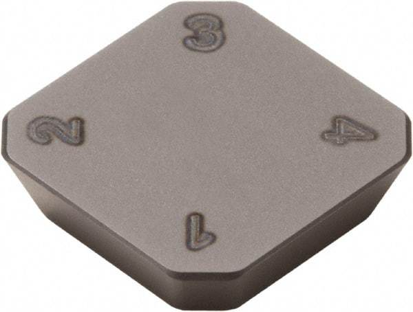 Seco - SEEN42 D16 Grade CBN300 CBN Milling Insert - Uncoated, 1/8" Thick, 1/2" Inscribed Circle, 1/16" Corner Radius - Apex Tool & Supply