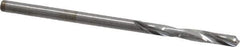 Atrax - #43 135° Spiral Flute Solid Carbide Screw Machine Drill Bit - Bright Finish, Right Hand Cut, 3/4" Flute Length, 1-3/4" OAL, Split Point, Straight Shank - Apex Tool & Supply