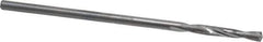 Atrax - #53 135° Spiral Flute Solid Carbide Screw Machine Drill Bit - Bright Finish, Right Hand Cut, 1/2" Flute Length, 1-1/2" OAL, Split Point, Straight Shank - Apex Tool & Supply
