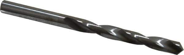 Atrax - 15/64" 118° Solid Carbide Jobber Drill - Bright Finish, Right Hand Cut, Spiral Flute, Straight Shank, 3-1/4" OAL, Standard Point - Apex Tool & Supply
