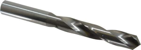 Atrax - 31/64" 118° Solid Carbide Jobber Drill - Bright Finish, Right Hand Cut, Spiral Flute, Straight Shank, 4-3/4" OAL, Standard Point - Apex Tool & Supply