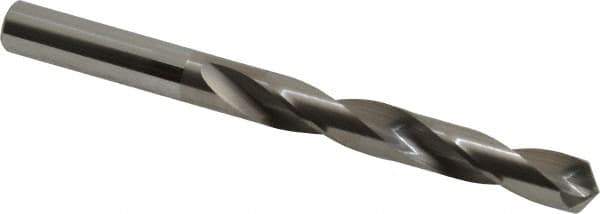 Atrax - Letter S 118° Solid Carbide Jobber Drill - Bright Finish, Right Hand Cut, Spiral Flute, Straight Shank, 4" OAL, Standard Point - Apex Tool & Supply