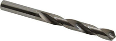 Atrax - Letter S 118° Solid Carbide Jobber Drill - Bright Finish, Right Hand Cut, Spiral Flute, Straight Shank, 4" OAL, Standard Point - Apex Tool & Supply
