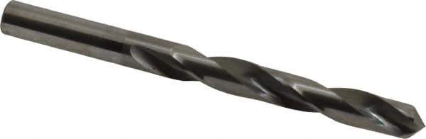 Atrax - Letter T 118° Solid Carbide Jobber Drill - Bright Finish, Right Hand Cut, Spiral Flute, Straight Shank, 4-1/4" OAL, Standard Point - Apex Tool & Supply