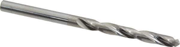 Atrax - #22 118° Solid Carbide Jobber Drill - Bright Finish, Right Hand Cut, Spiral Flute, Straight Shank, 2-1/2" OAL, Standard Point - Apex Tool & Supply