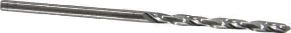 Atrax - #49 118° Solid Carbide Jobber Drill - Bright Finish, Right Hand Cut, Spiral Flute, Straight Shank, 1-3/4" OAL, Standard Point - Apex Tool & Supply