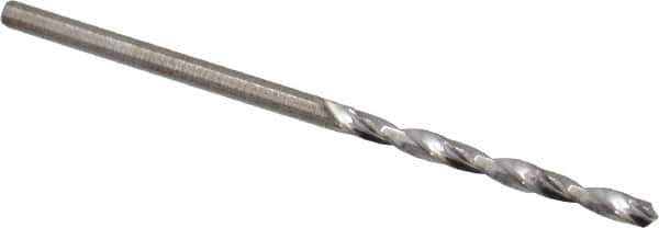 Atrax - #52 118° Solid Carbide Jobber Drill - Bright Finish, Right Hand Cut, Spiral Flute, Straight Shank, 1-1/2" OAL, Standard Point - Apex Tool & Supply