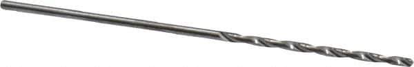 Atrax - #65 118° Solid Carbide Jobber Drill - Bright Finish, Right Hand Cut, Spiral Flute, Straight Shank, 1-3/8" OAL, Standard Point - Apex Tool & Supply