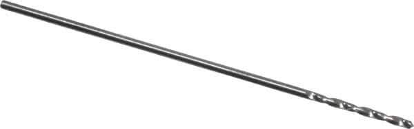 Atrax - #70 118° Solid Carbide Jobber Drill - Bright Finish, Right Hand Cut, Spiral Flute, Straight Shank, 1-1/4" OAL, Standard Point - Apex Tool & Supply