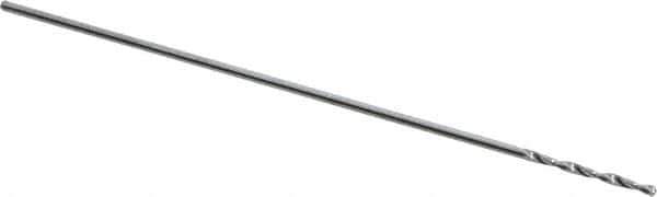 Atrax - #75 118° Solid Carbide Jobber Drill - Bright Finish, Right Hand Cut, Spiral Flute, Straight Shank, 1-1/4" OAL, Standard Point - Apex Tool & Supply