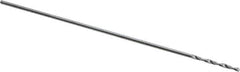 Atrax - #75 118° Solid Carbide Jobber Drill - Bright Finish, Right Hand Cut, Spiral Flute, Straight Shank, 1-1/4" OAL, Standard Point - Apex Tool & Supply