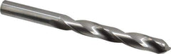 Atrax - 9.5mm 118° Solid Carbide Jobber Drill - Bright Finish, Right Hand Cut, Spiral Flute, Straight Shank, 4-1/4" OAL, Standard Point - Apex Tool & Supply