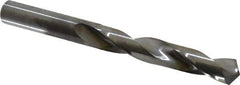 Atrax - 11mm 118° Solid Carbide Jobber Drill - Bright Finish, Right Hand Cut, Spiral Flute, Straight Shank, 4-1/2" OAL, Standard Point - Apex Tool & Supply