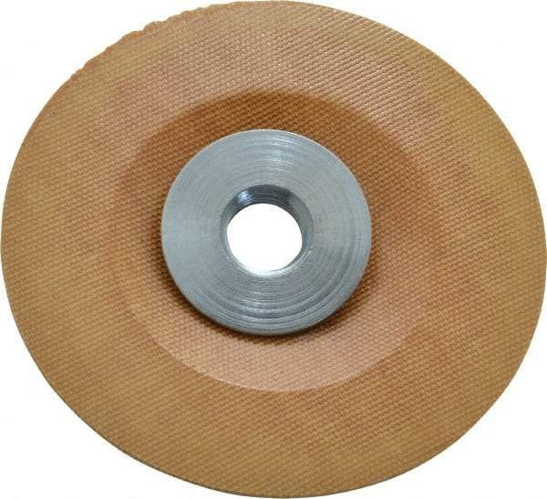 Made in USA - 4" Diam Locking Nut Disc Backing Pad - Soft Density, 25,000 RPM - Apex Tool & Supply