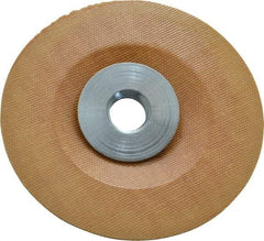 Made in USA - 4" Diam Locking Nut Disc Backing Pad - Soft Density, 25,000 RPM - Apex Tool & Supply