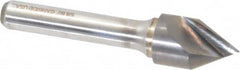 Atrax - 5/8" Head Diam, 3/8" Shank Diam, 1 Flute 60° Solid Carbide Countersink - Apex Tool & Supply