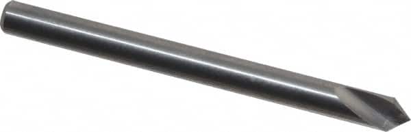 Atrax - 1/8" Head Diam, 1/8" Shank Diam, 1 Flute 82° Solid Carbide Countersink - Apex Tool & Supply