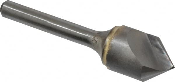 Atrax - 5/8" Head Diam, 1/4" Shank Diam, 1 Flute 82° Solid Carbide Countersink - Apex Tool & Supply