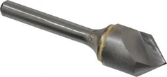 Atrax - 5/8" Head Diam, 1/4" Shank Diam, 1 Flute 82° Solid Carbide Countersink - Apex Tool & Supply