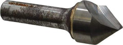 Atrax - 1" Head Diam, 1/2" Shank Diam, 1 Flute 82° Solid Carbide Countersink - Bright Finish, 3" OAL, Single End, Straight Shank, Right Hand Cut - Apex Tool & Supply