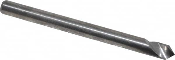 Atrax - 1/8" Head Diam, 1/8" Shank Diam, 1 Flute 90° Solid Carbide Countersink - Apex Tool & Supply
