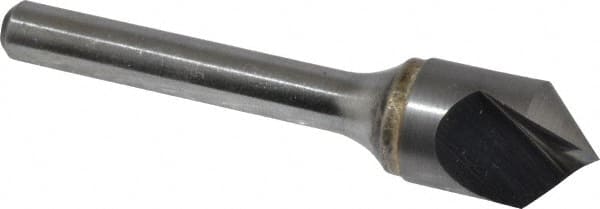 Atrax - 1/2" Head Diam, 1/4" Shank Diam, 1 Flute 90° Solid Carbide Countersink - Apex Tool & Supply