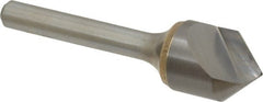 Atrax - 5/8" Head Diam, 1/4" Shank Diam, 1 Flute 90° Solid Carbide Countersink - Apex Tool & Supply