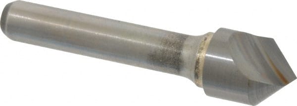Atrax - 5/8" Head Diam, 3/8" Shank Diam, 1 Flute 90° Solid Carbide Countersink - Apex Tool & Supply