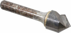Atrax - 3/4" Head Diam, 3/8" Shank Diam, 1 Flute 90° Solid Carbide Countersink - Bright Finish, 3" OAL, Single End, Straight Shank, Right Hand Cut - Apex Tool & Supply