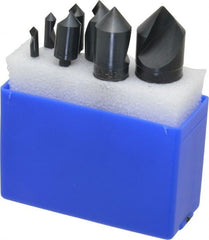 M.A. Ford - 7 Piece, 3/16 to 1" Head Diam, 82° Included Angle, Single End Countersink Set - Apex Tool & Supply